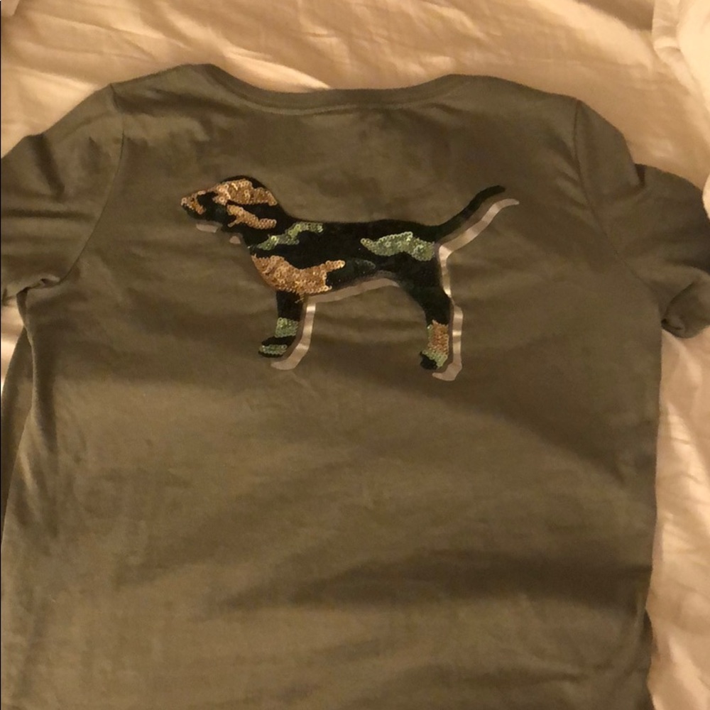 Pink bling camo shirt